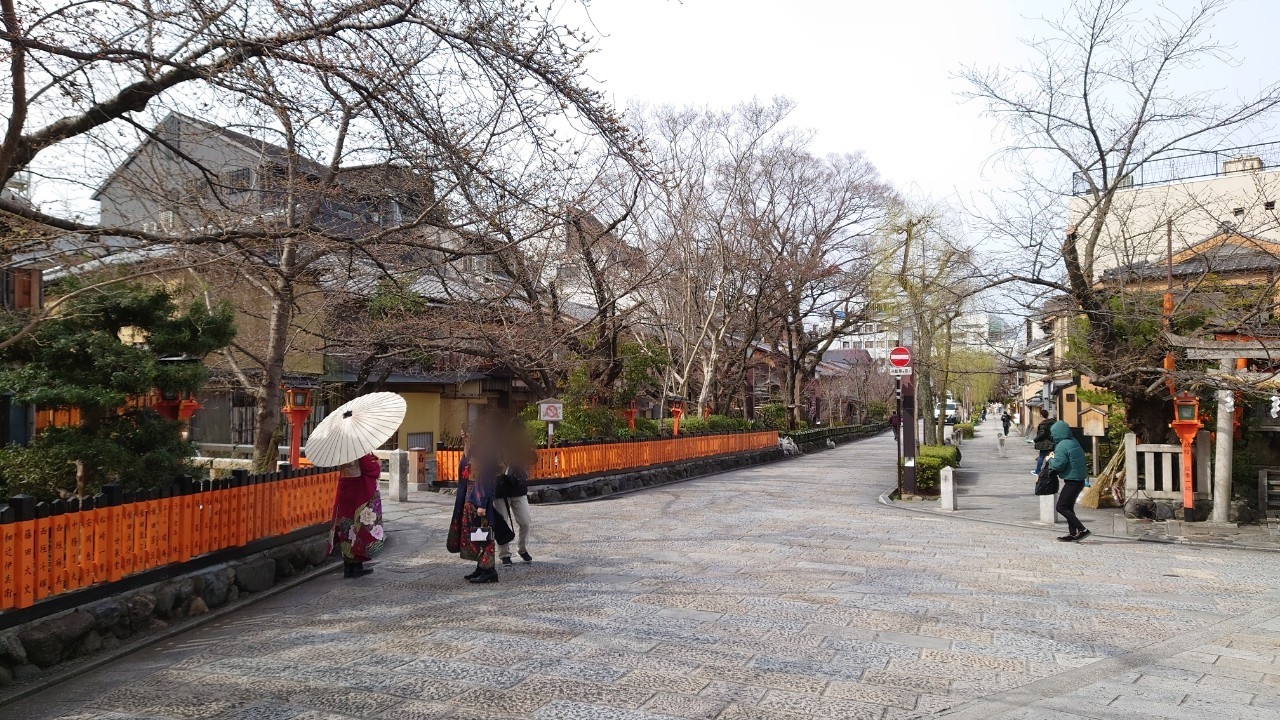 2022年3月21日 朝10時前 祇園新橋の桜